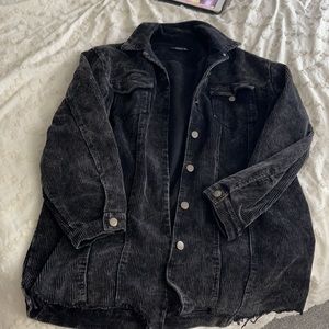 Oversized distressed Corduroy jacket
